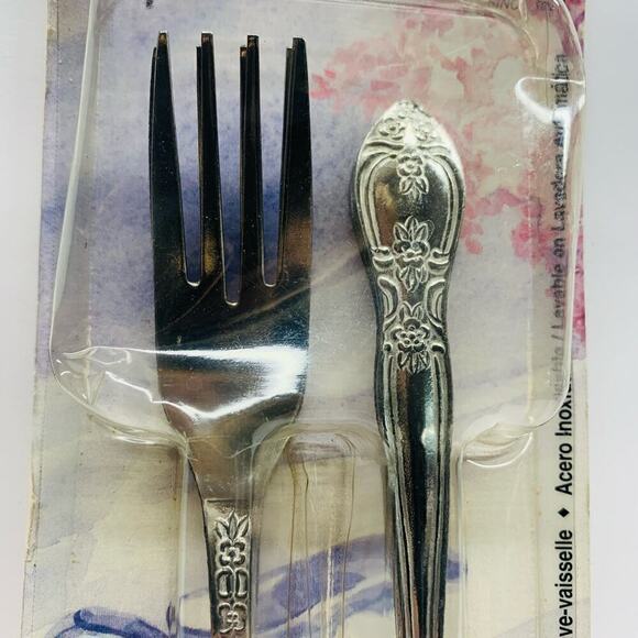 NOS Replacement 4 Pc. Dinner Forks Rogers by Stanley Roberts VERONA Stainless - Picture 2 of 5